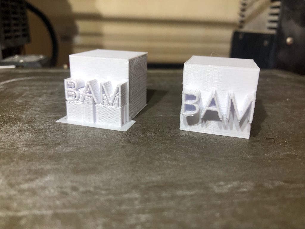 Extruded Text Cube